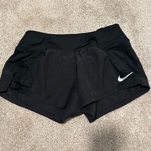 Short inseam Nike running shorts